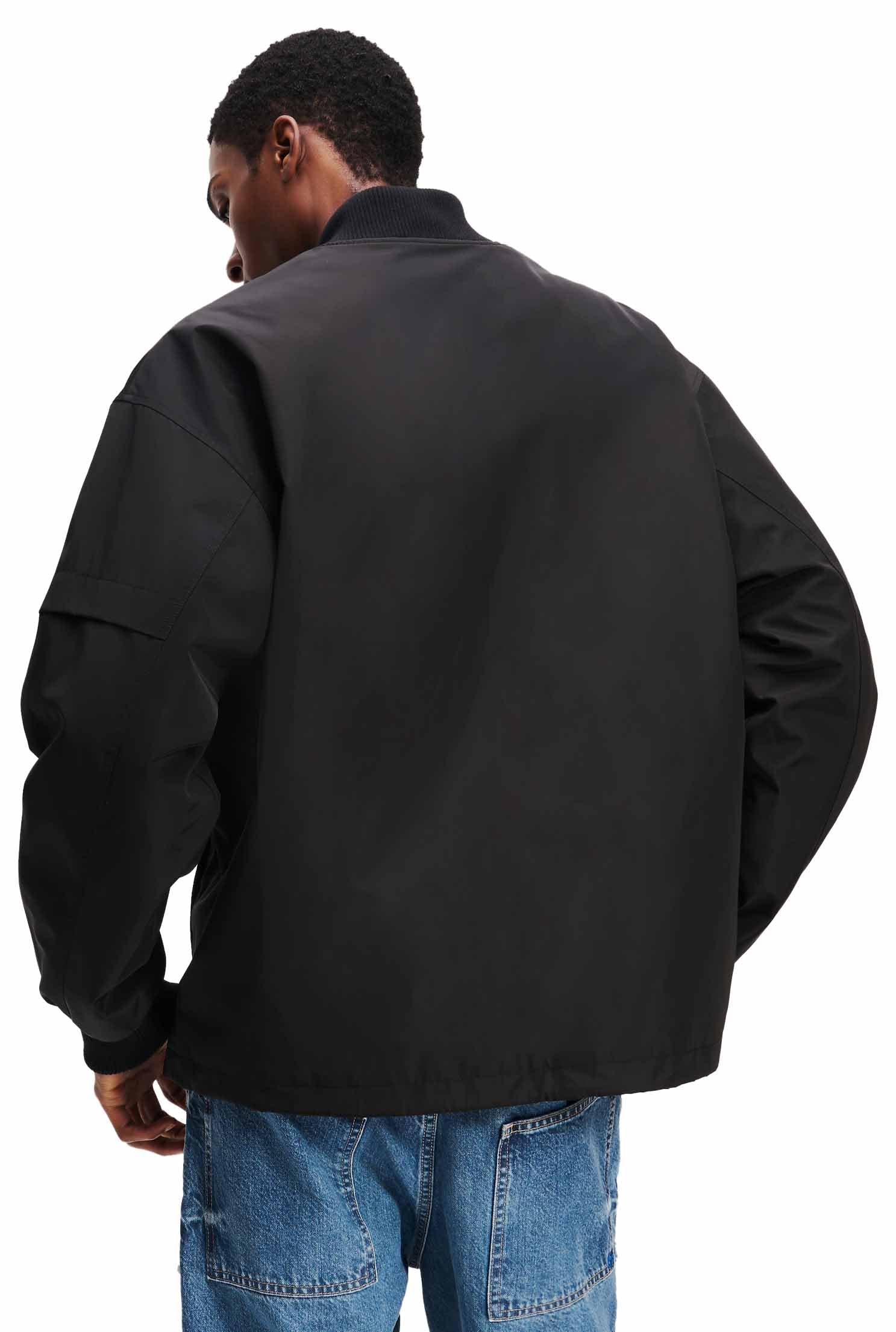 Karl Lagerfeld Jeans, Męskie, Bomber, Regular Fit, Czarny, XL