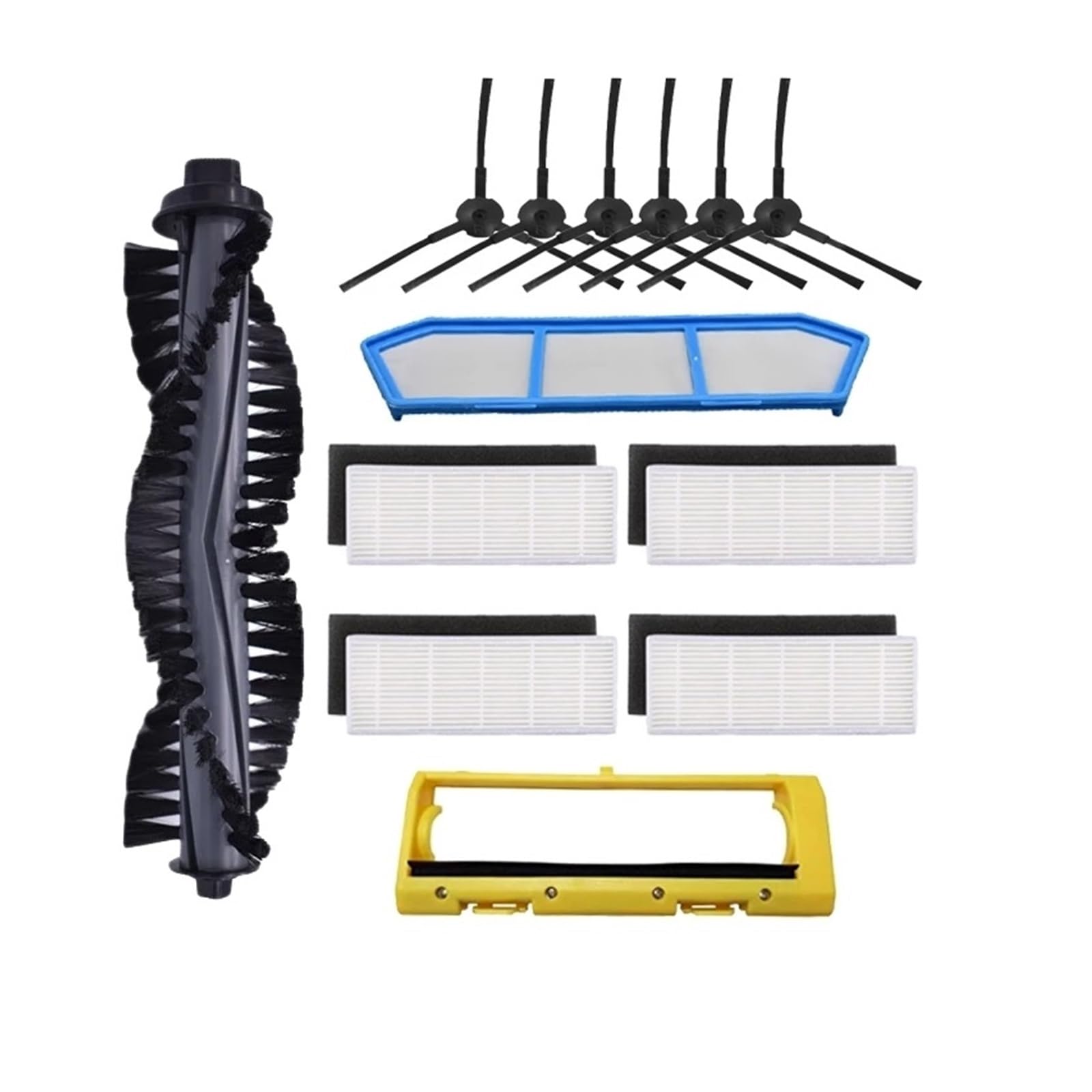 Kit Ricambio Aspirapolvere Per ILIFE A4 A6 A4S A8 A40 - Filtri HEPA, Spazzole, Filtro Primario E Copertura - 6