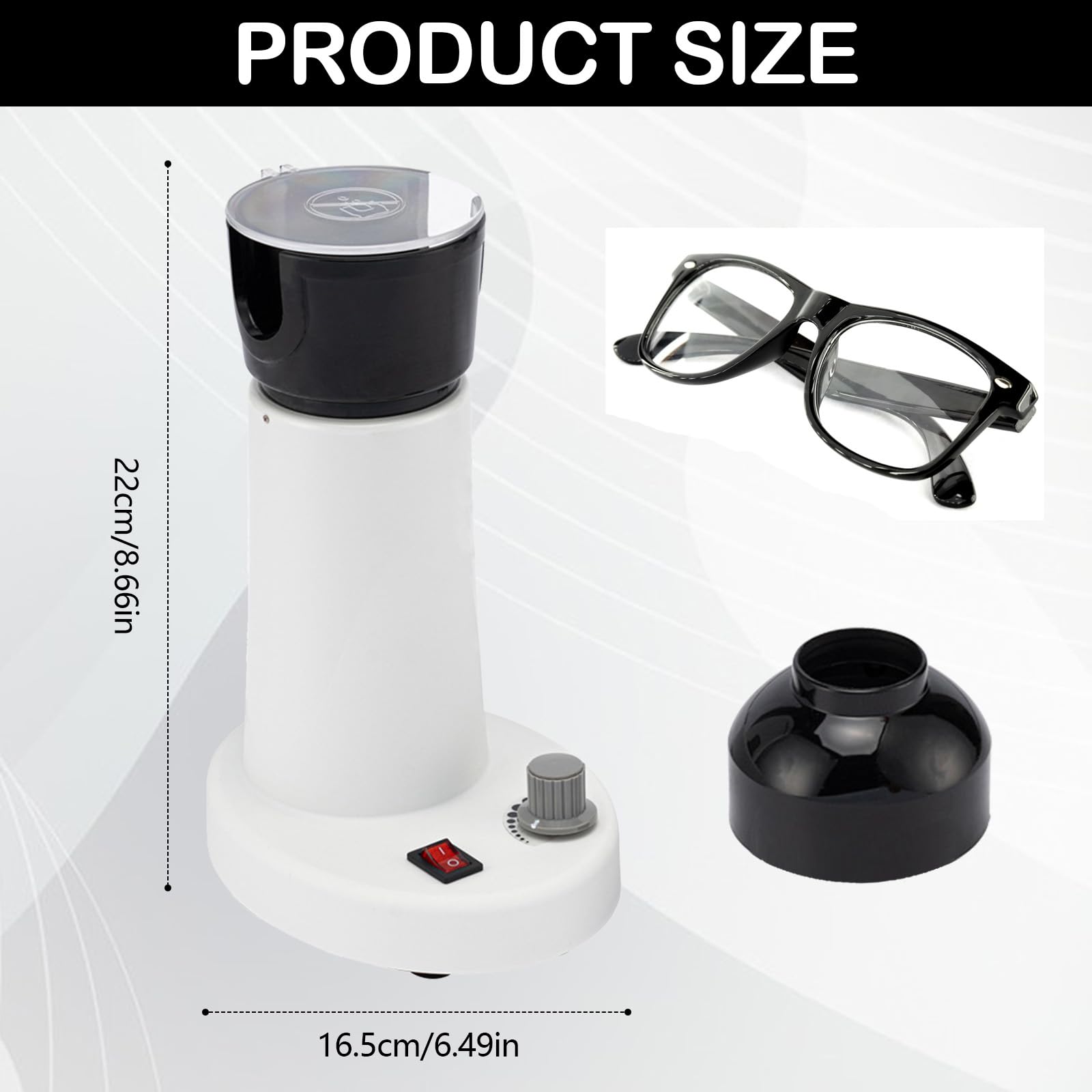Calentador de Montura, Calentador de Montura de Gafas con Temperatura Ajustable, 60 ℃-130 ℃ Calentador de Montura Ajustable de Temperatura Calentador de Gafas Equipo de Calefacción