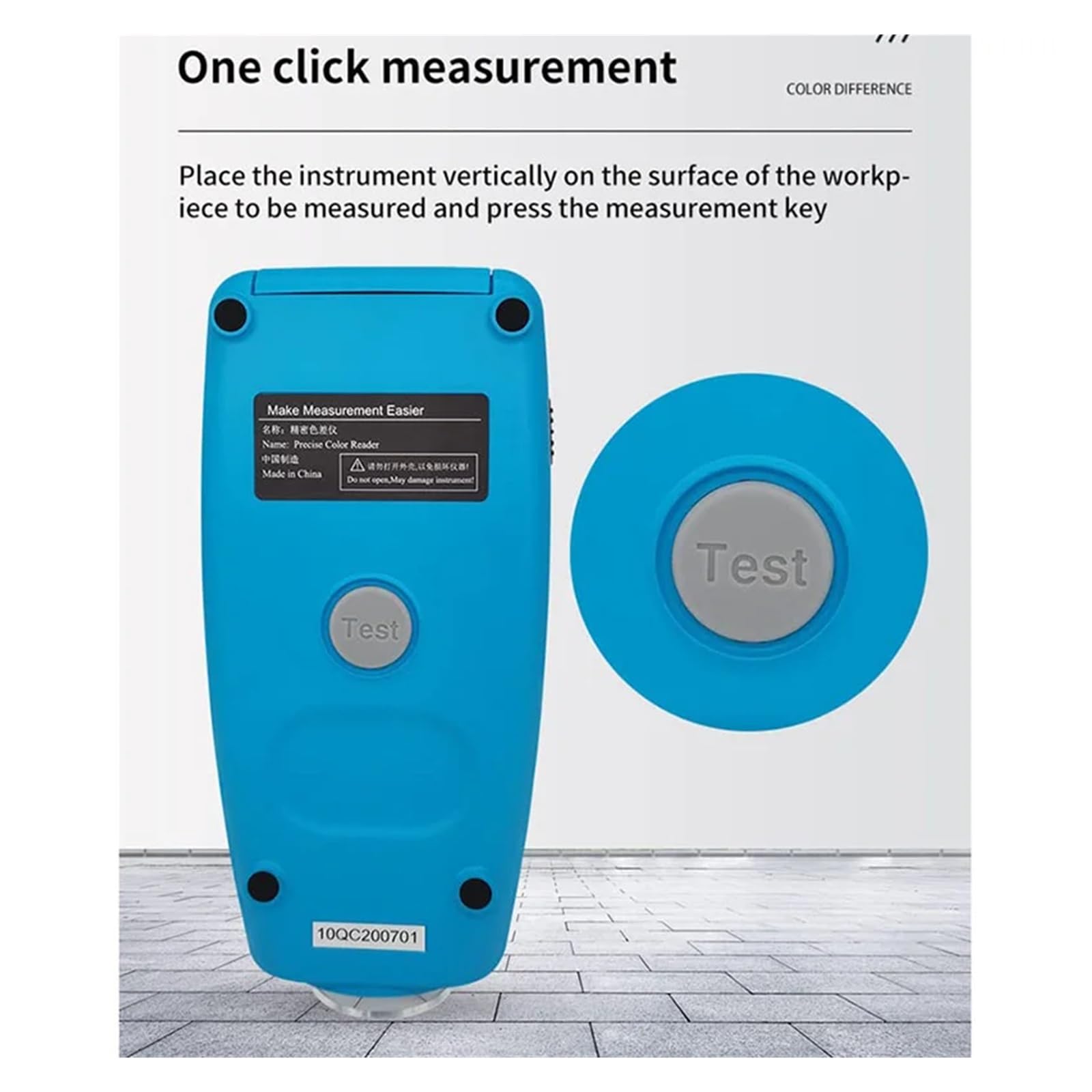 Kolorimeter, Tragbarer hochpräziser digitaler Farbanalysator mit Farbbildschirmanzeige for Labortests und Farbabstimmung for den Beschichtungsdruck(WR-18)