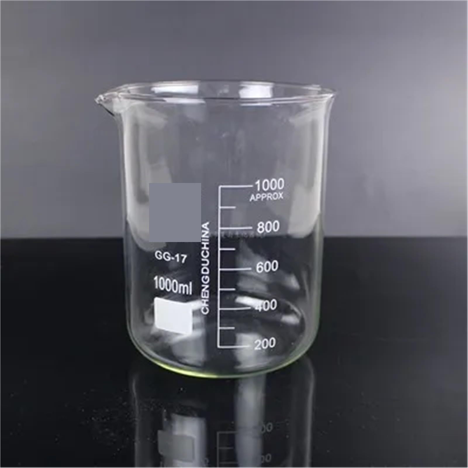 Vasos de precipitados de Vidrio de borosilicato (100 ml, 200 ml, 500 ml, 1000 ml): Material de Laboratorio Resistente al Calor for experimentos de química.