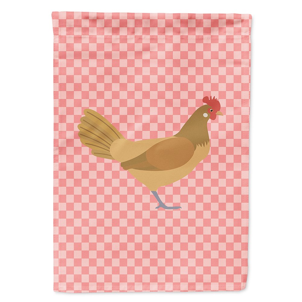 Poulet frisé rose drapeau de maison Caroline's Treasures BB7832CHF contre la décoloration