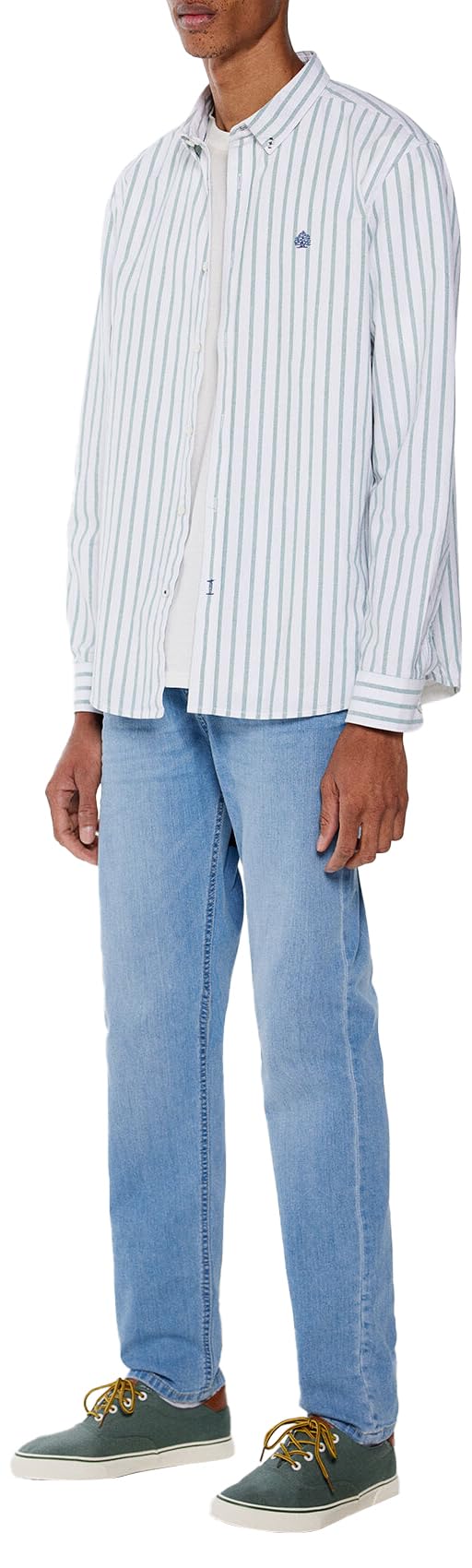 SPRINGFIELD Camisa Polera Oxford Rayas Hombre