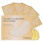 Yeokoe Under Eye Patches for Dark Circles,Puffy Eyes,20 Pairs Face Masks SkinCare With Vitamin C and 24k Gold