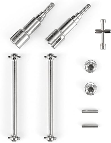 Miniatura 2 de HAIBOXING Camiones a control remoto escala 118 pieza de repuesto mejorada para 2020 Nueva versión 18859 18858 ejes de transmisión traseros de metal