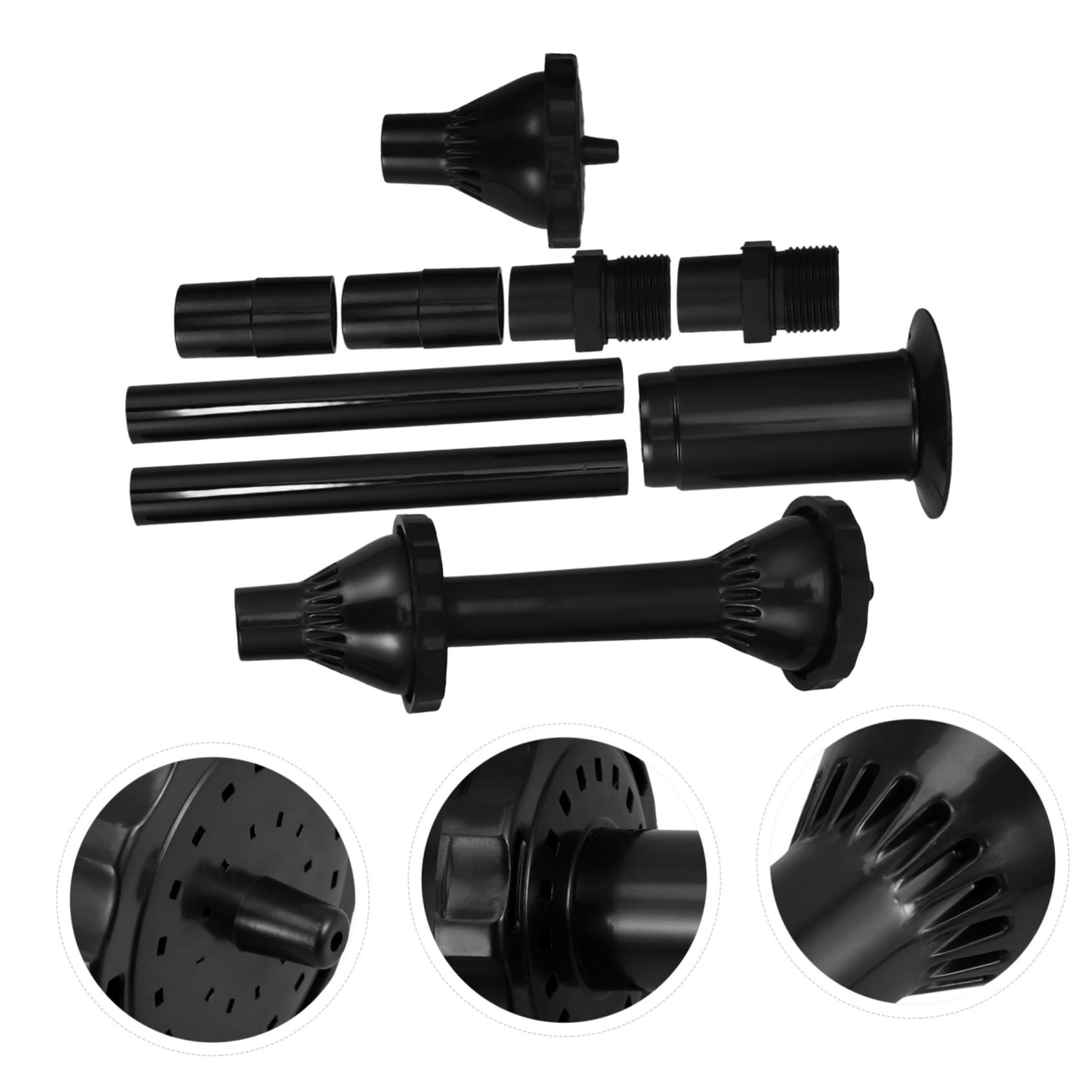 Milisten Ensemble De 9 TêTes De PulvéRisation De Fontaine À Eau pour ÉTang Buses De Pompe Submersible pour Bassin Jardin Piscine Accessoires De Jet RéGlables