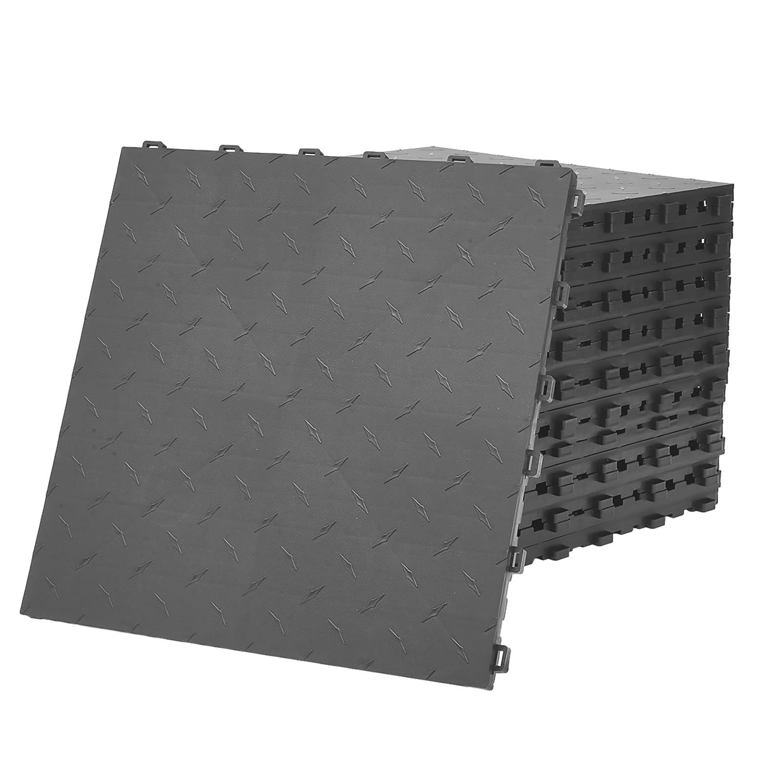 jxgzyy Zestaw 30 okuć podłogowych garażowych – 40 x 40 x 18 mm, standard przemysłowy, antypoślizgowa dwustronna struktura, do garażu, piwnicy, warsztatu, kolor szary