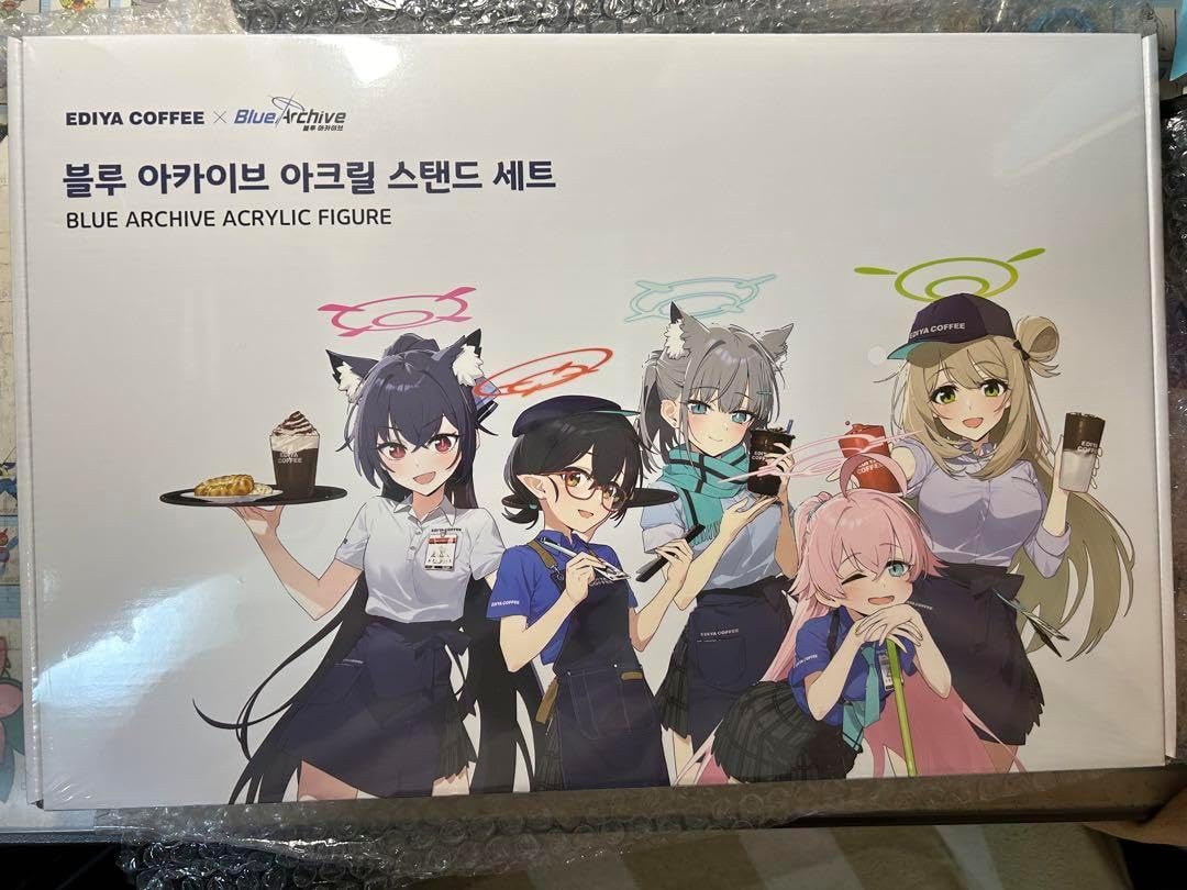 ブルーアーカイブ EDIYA COFFEE 描き下ろしアクリルスタンド 5種 ブルー・アーカイブ EDIYA COFFEE 描き下ろしアクリルスタンド 5種