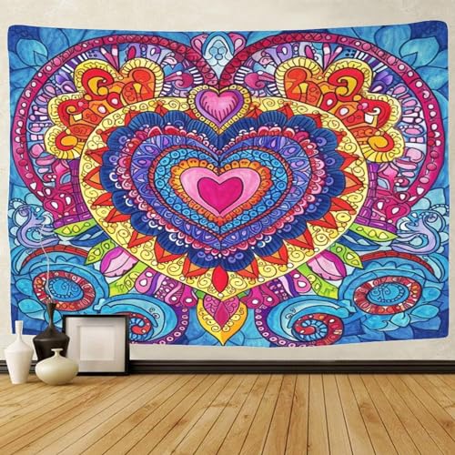 Tapiz de mandala 3D YIFKVOASD para transformar tu salón con un toque suave y acogedor 2