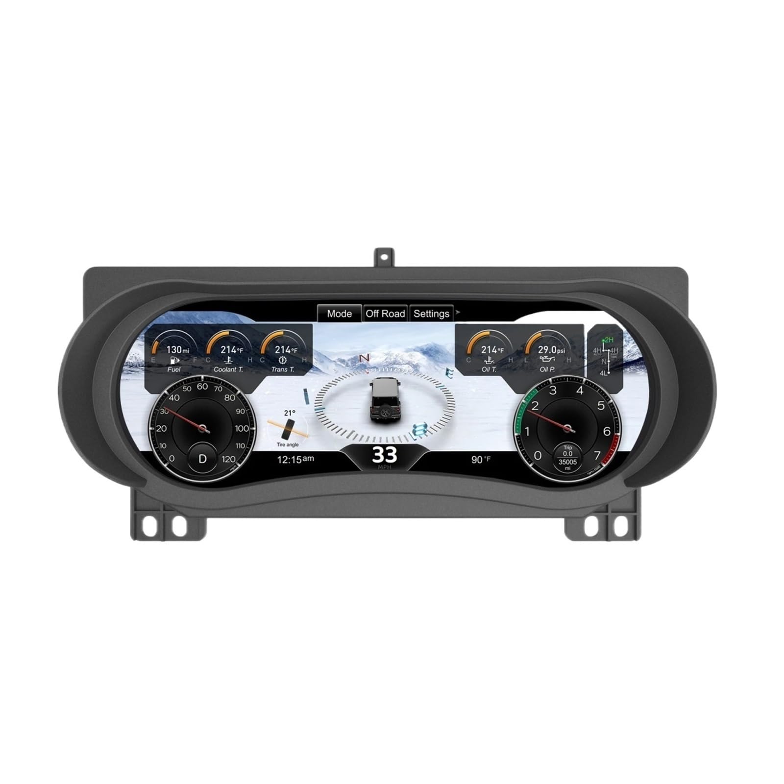 Compatible For Jeep Wrangler JL 2018-2023 Models Digital Instrument Panel Speedometer Cluster Instrument Panel