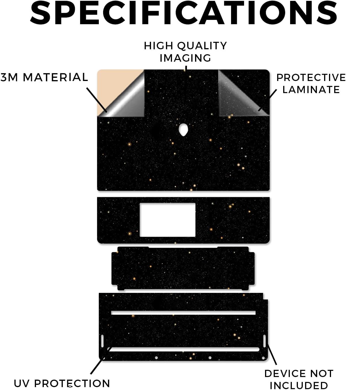 Laptop Skin Compatible with Alienware 16/16X Aurora (2025) - Deep Space - Premium 3M Vinyl Protective Wrap Decal Cover - Easy to Apply | Crafted in The USA by MightySkins