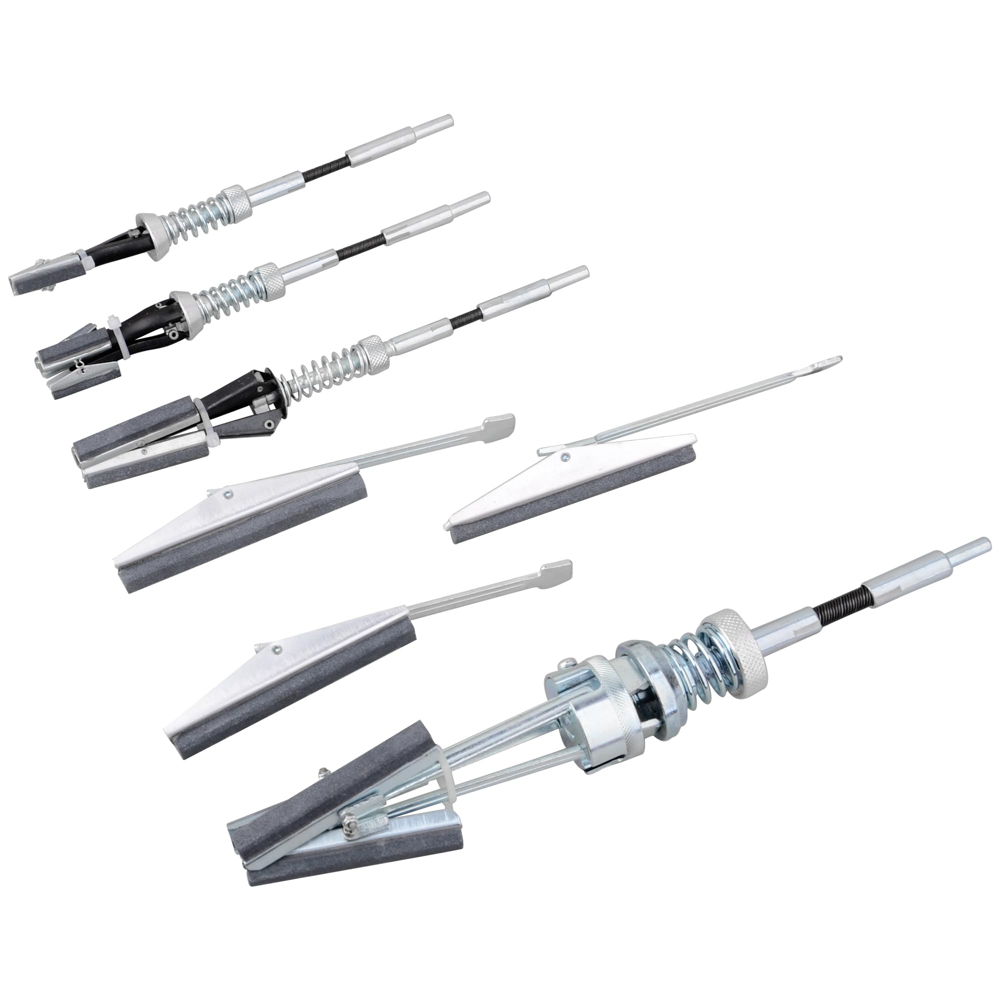Kit de herramientas de pulido de cilindro de motor ajustable de 3/4 a 7 pulgadas con piedras de molienda y pulido, kit de herramientas de acabado y pulido para cilindros