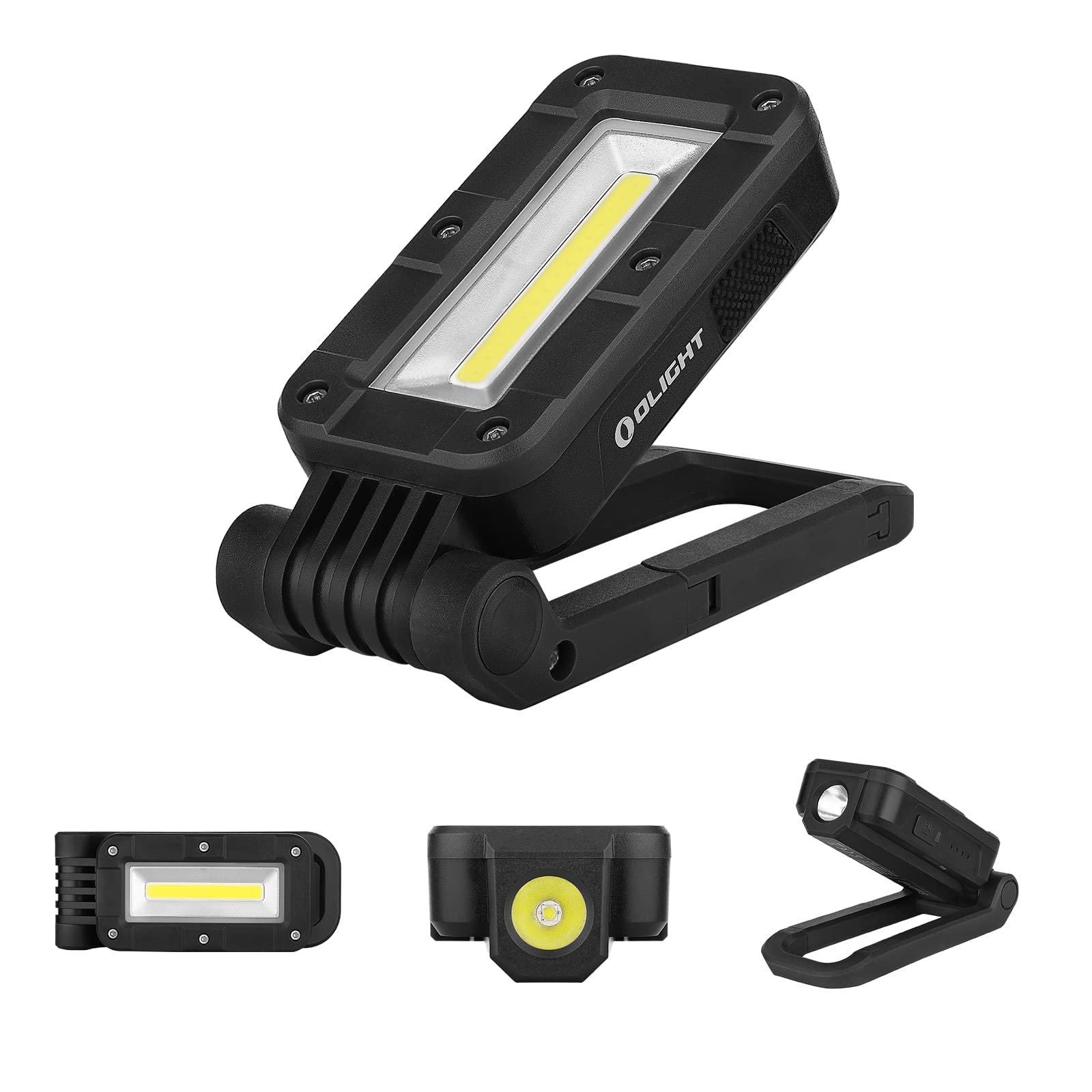 OLIGHT Swivel 400 Lumens Rechargeable Magnetic COB Work Light Bundles with I3T EOS 180 Lumens Flashlight