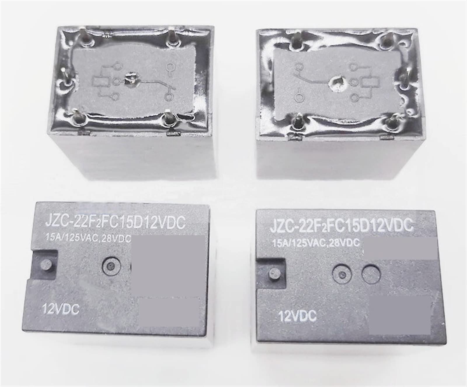 Aqhyebnsr One Color 5Pcs Automobile Relay Jzc-22Ffc15d12vdc Jzc-22Ffc15d24vdc Jzc 22Ffc15d12vdc 5Pins 10A 12V 24V