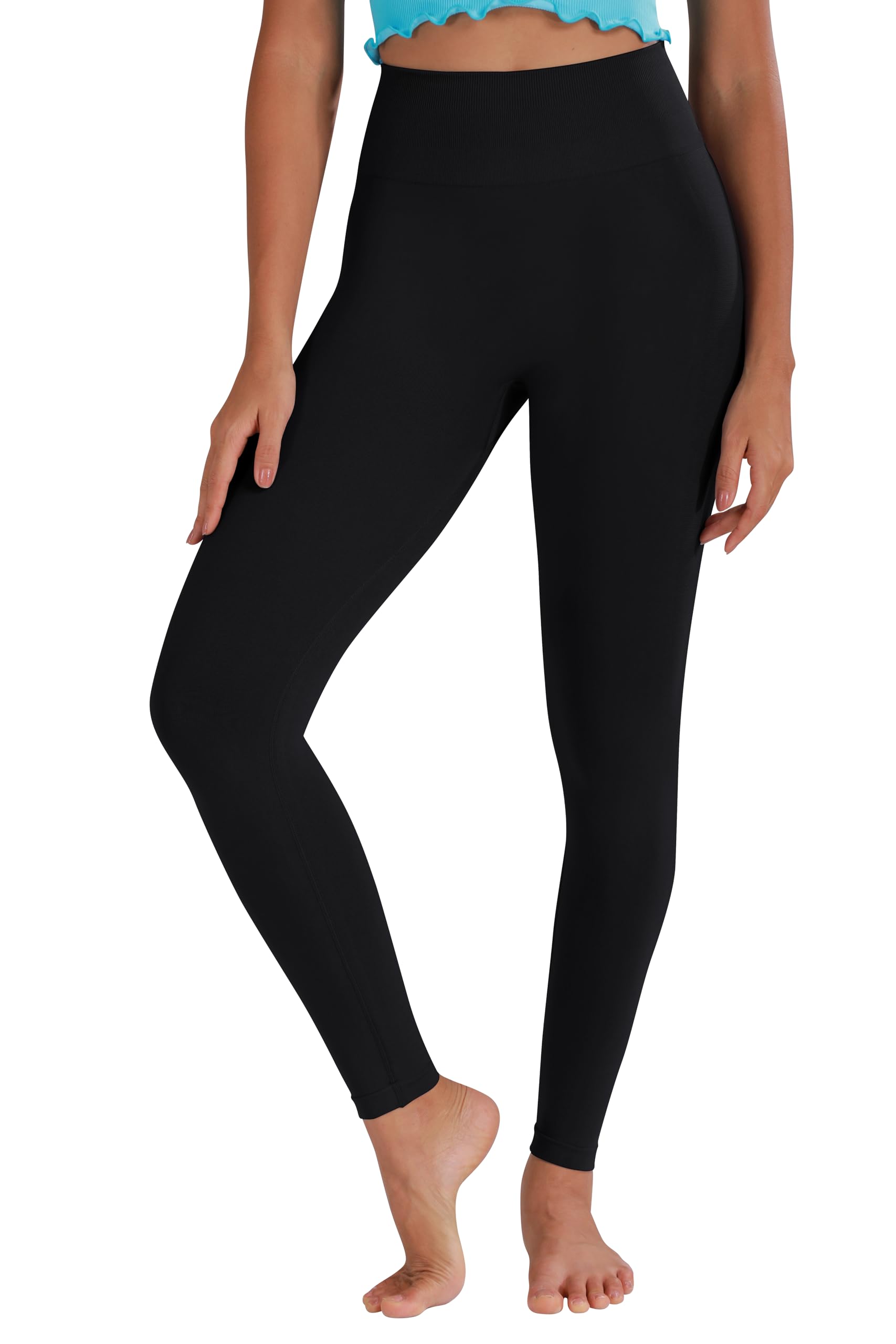 Sunzel Pantaloni da Yoga da Donna, a Vita Alta, 7/8, con Tasca, per Allenamento, Corsa, Fitness