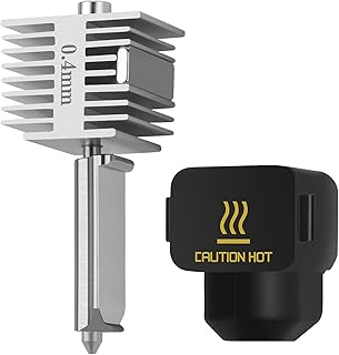 Upgrade A1/A1 Mini Quick-Swap Hotend 0.4mm Gehärteter Stahl Düse Fast Speed&High Temp Integrierte Struktur mit Silikonabdeckung Compatible with Bambu Lab A1/A1 Mini 3D Drucker