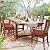 Favoyard Outdoor Chair Cushions 19"W x 19"D x 2"T Set of 4 Patio Chairs Cushions 3-Year Fade Resistant & Waterproof Cushions for Outdoor Furniture with Hidden Zipper, Attach Straps for Dining Chairs
