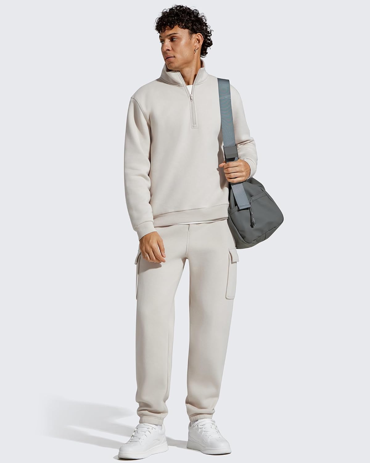 G4Free Flurrylux Men's Zip Pullover Fleece Lined Sweatshirts Half Zip Cotton Stand Collar Fashion Hoodies Winter - Image 6