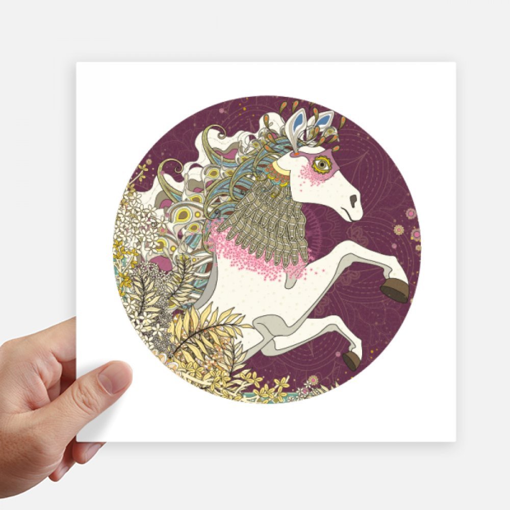 Stickers cuadrados de ukiyo-e japonés de 20cm vinilos decorativos para pared y maleta pack de 4
