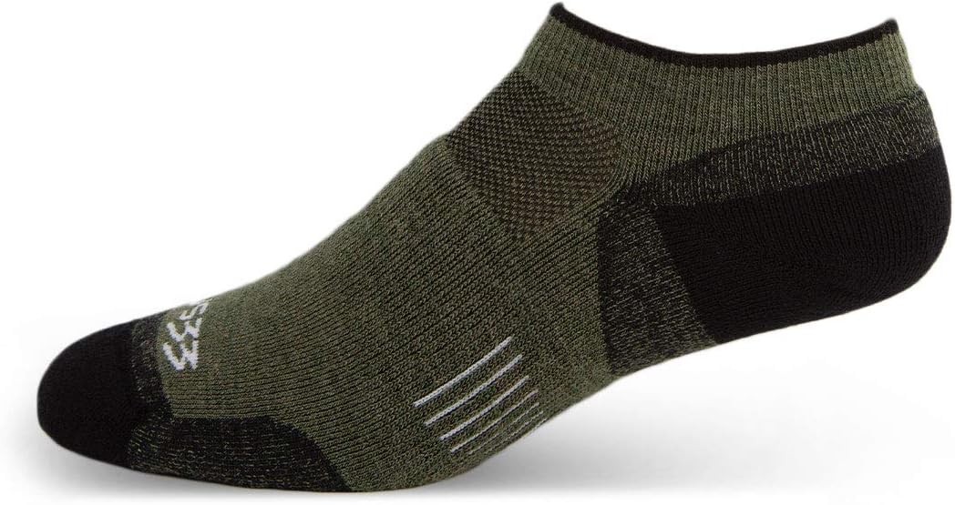 USA Made - No Show Socks - Running Socks - Merino Wool - Mountain Heritage