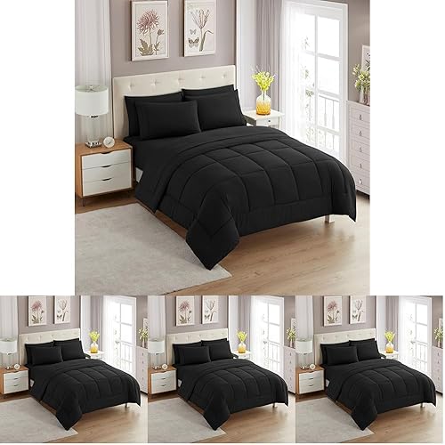 Vista 123 de Sweet Home Collection Juego de edredón de 7 piezas Bolsa de color sólido para todas las estaciones, manta alternativa de plumón suave y lujosas Camel