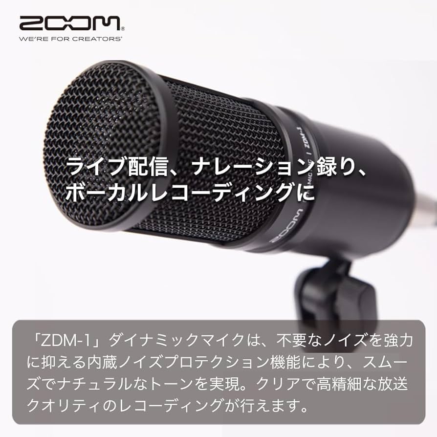 Amazon.co.jp: ZOOM ズーム ZDM-1 ダイナミックマイクロフォン