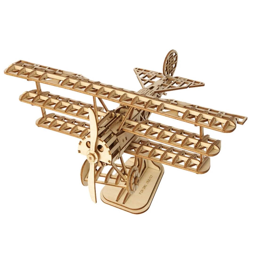 Amazon.co.jp: DIY 3D木製モデルパズル 飛行機 Rolife Modern 3D