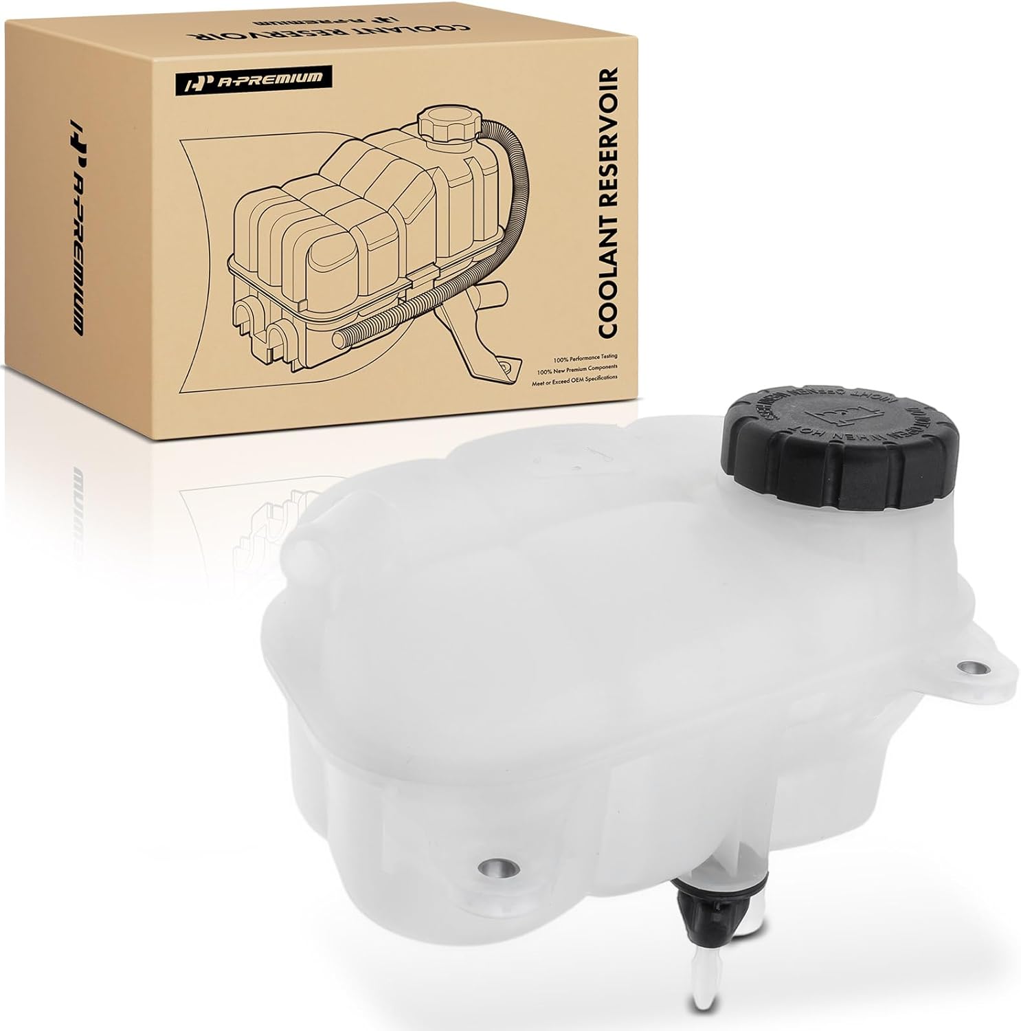 A-Premium Engine Coolant Overflow Recovery Reservoir Tank [with Cap & Sensor] Compatible with Mercedes-Benz W447 Series Metris 2016-2021 2.0L