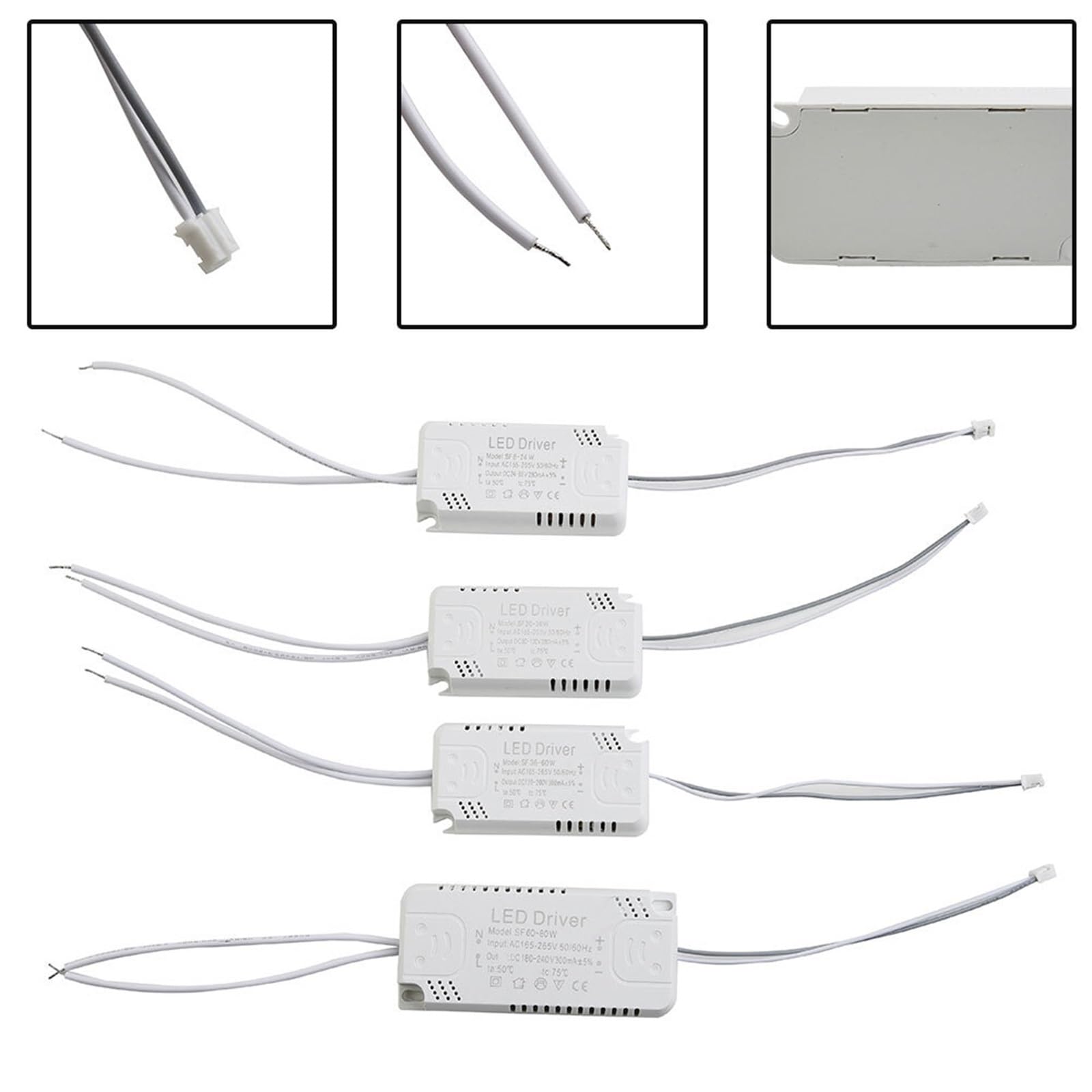 Adattatore driver LED 280mA 8-24W 24-40W 40-60W 60-80W AC165-265V Pannello trasformatore di illuminazione for lampada da soffitto(60-80W)