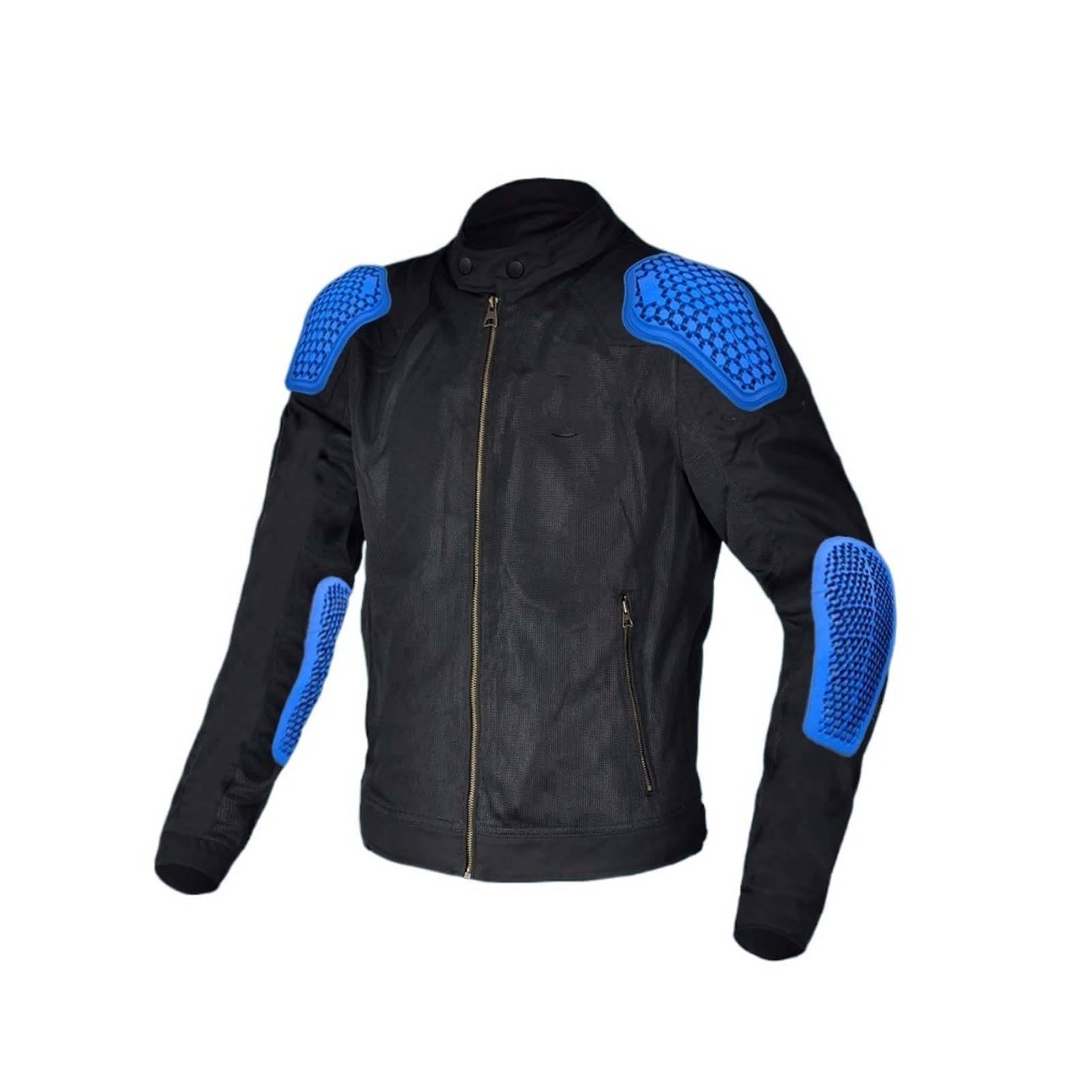 Breathable Denim Biker Jacket With Mesh And Removable Lining For Motorcycle Protective Coats & Vests (Color : Black, Size : Medium)