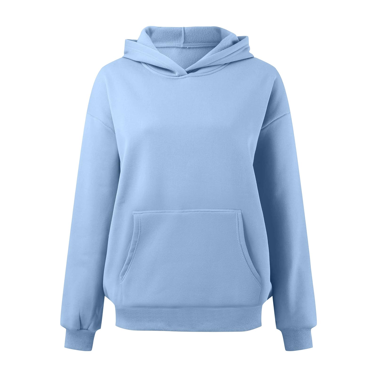 Sweat-Shirts surdimensionnés pour Femmes Pulls à Capuche Chandails de Velours Courts artificiels à Manches Longues avec Poches Tenues d'automne d'hiver vêtements Gilet Capuche Double Pull Couverture