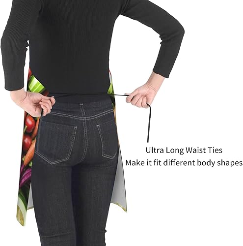 Miniatura 4 de Delantal impermeable con estampado de mariposa de girasol, para aseo, cocina, hornear, pintura, jardinería