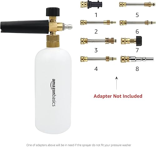 Miniatura 6 de Amazon Basics Lanza de espuma de nieve con conector rápido de 1/4 de pulgada para pistola de lavado a presión, 33 onzas (33.0 fl oz)