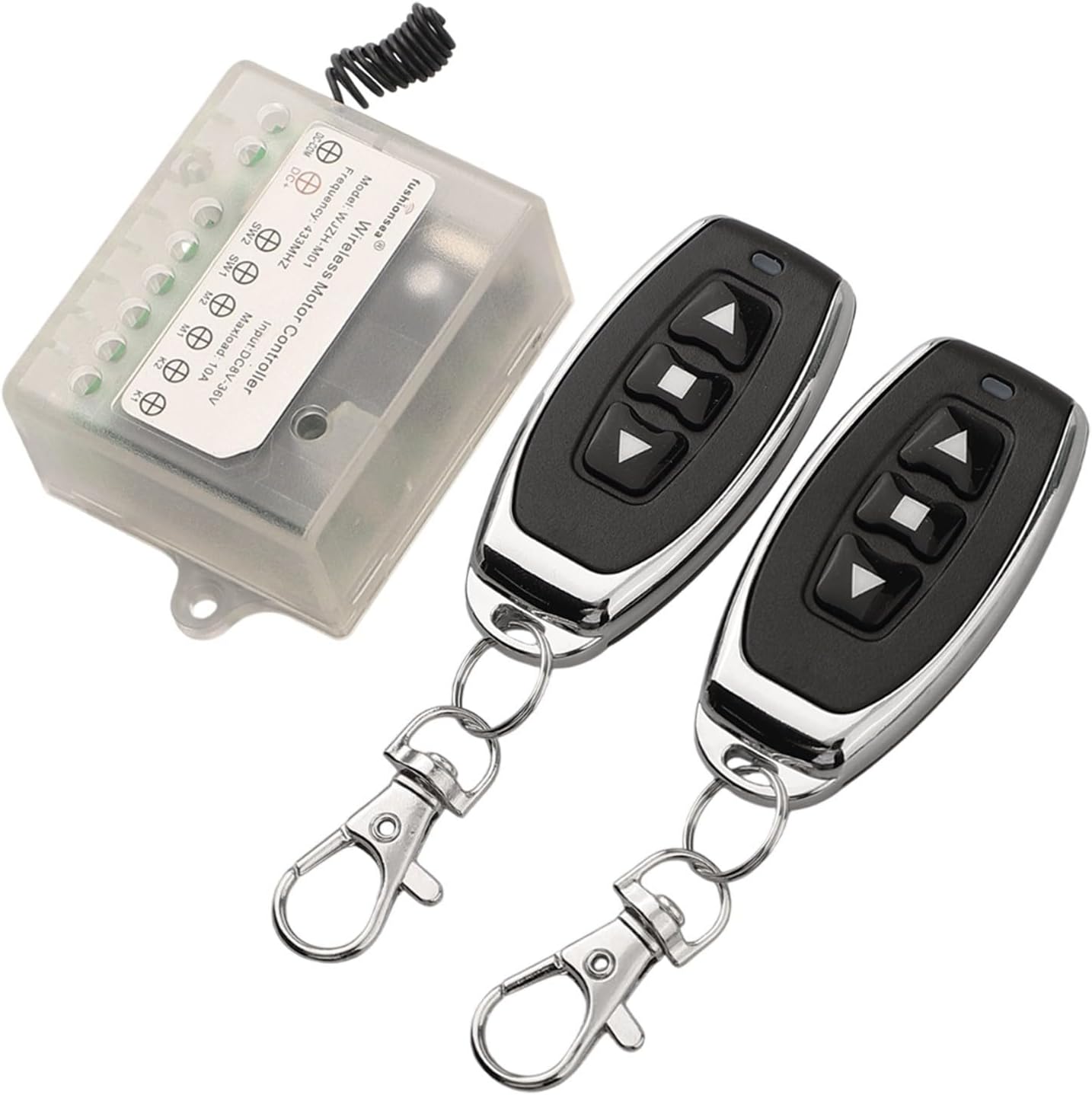 DC 8-36V Wireless Remote Control Switch for Linear Actuators and Electric Actuators, 433M Motor Controller with Forward/Reverse Function and 10A Capacity