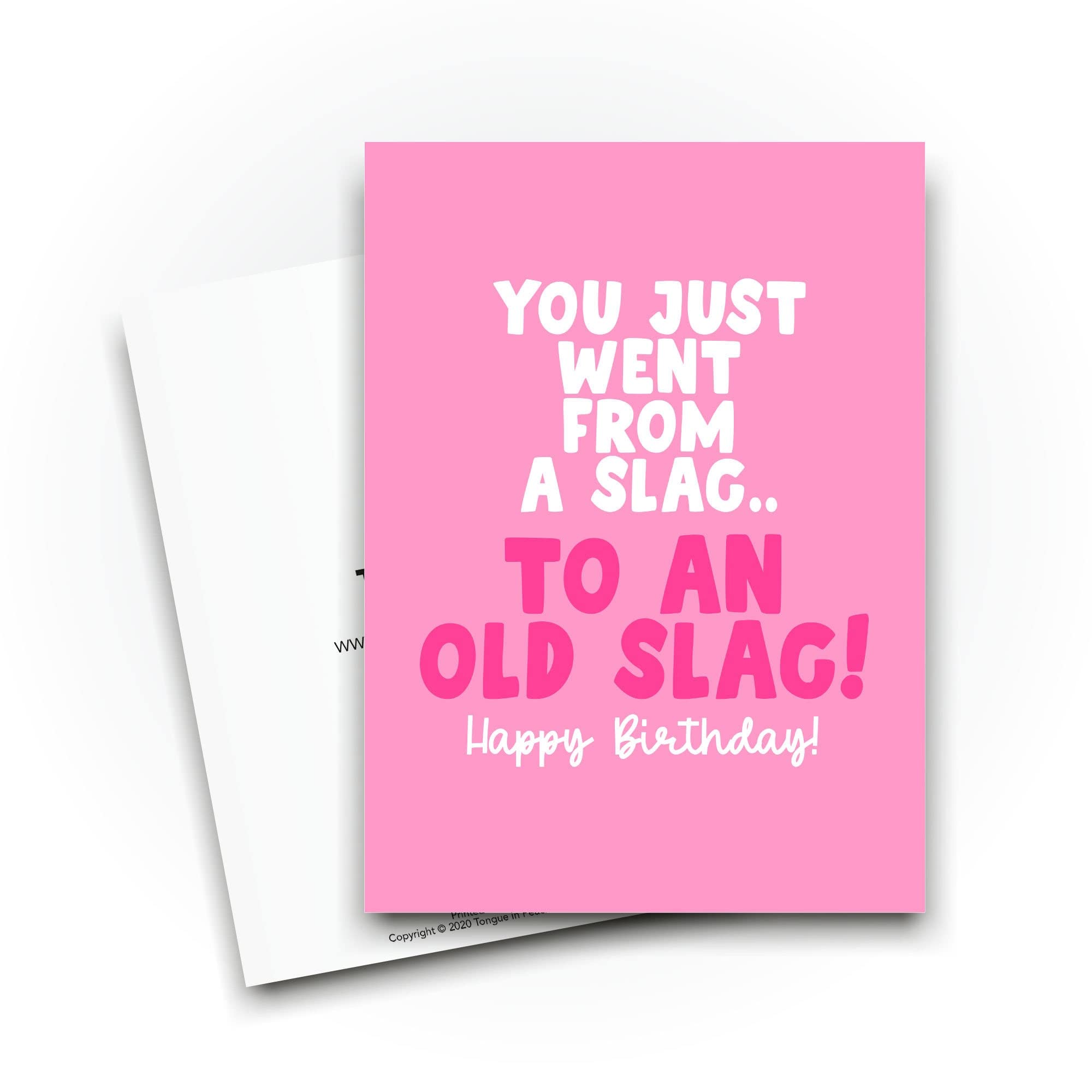 Tongue In Peach Cartes De Vœux Fantaisie Amusantes | I Hope Your Birthday Is More Exciting Than This Card | Anniversaire Ennuyeuse Et Amusante Blague Parentale | CBH1190