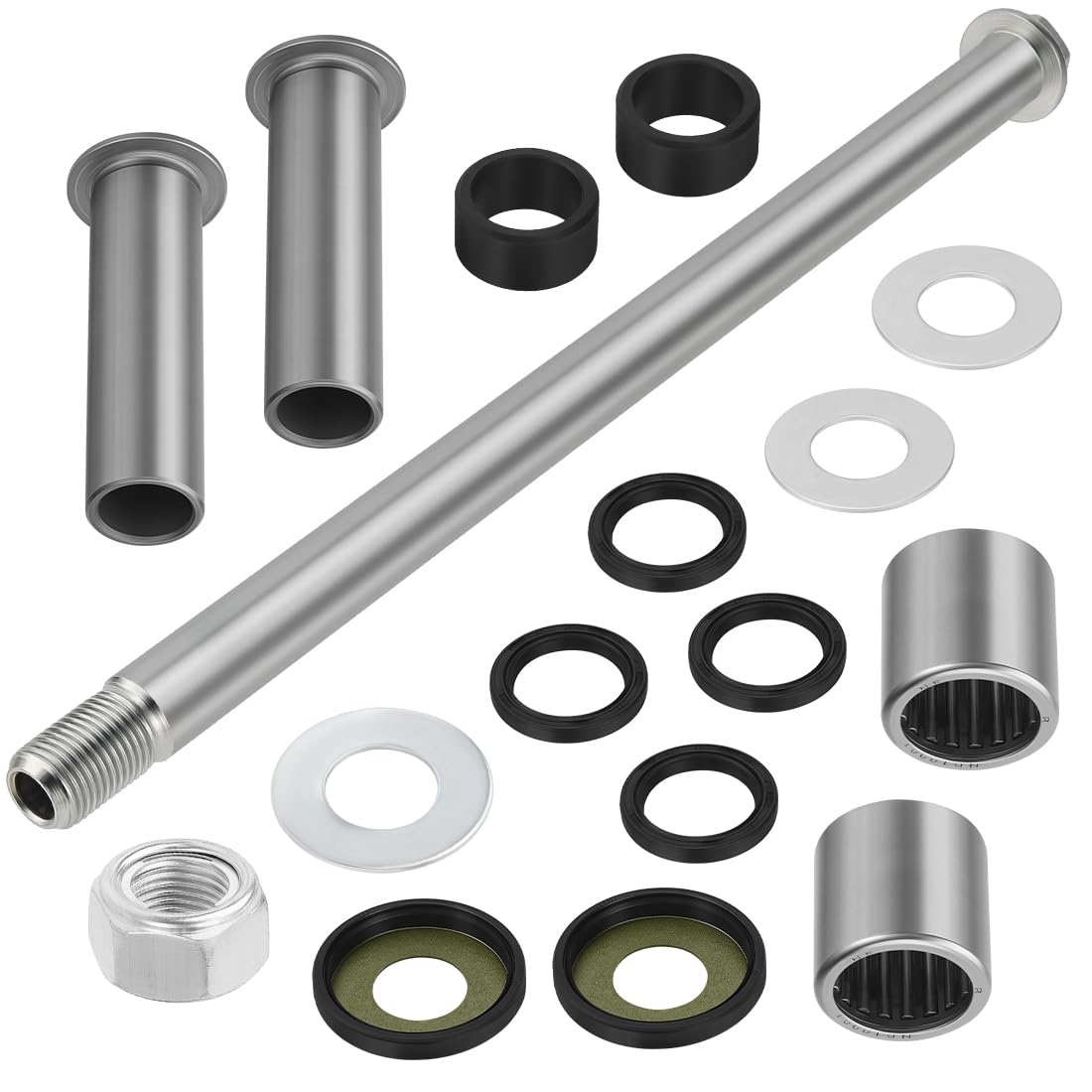 Rodamientos de brazo oscilante trasero para Kawa-saki Arctic Cat Suzuki | para Suzuki Quadsport Z400 LT-Z400 2003-2014 para Kawa-saki KFX400 Arctic Cat DVX 400 con sellos, bujes, tornillos y tuerca