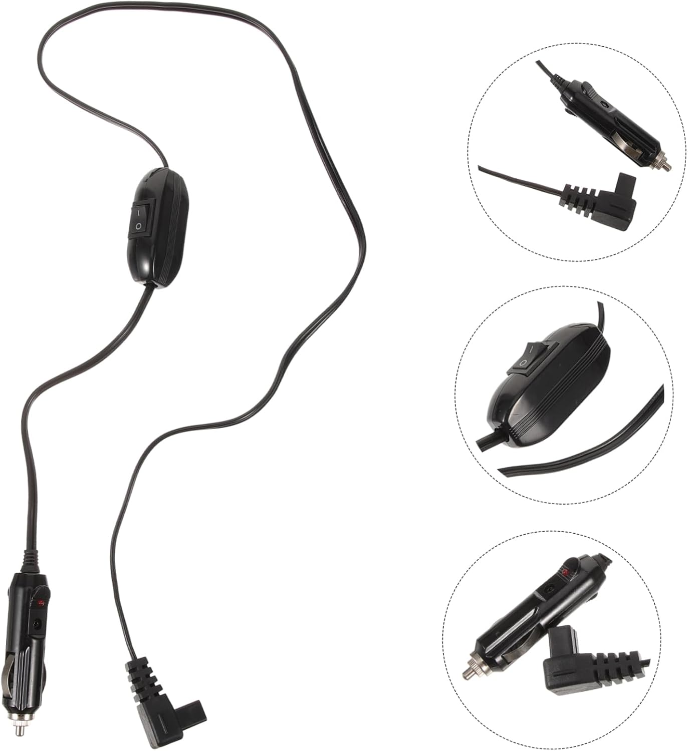 OUNONA Car Refrigerator Power Cord Switch and Cable for Easy Installation Vehicles for Efficient Cooling