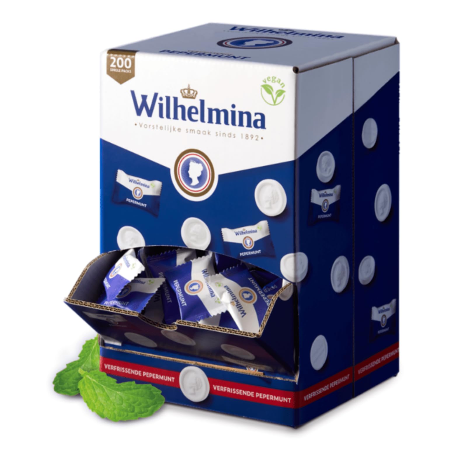 FORTUIN Wilhelmina Peppermint 200pcs Box (Pepermunt) | 3 pack
