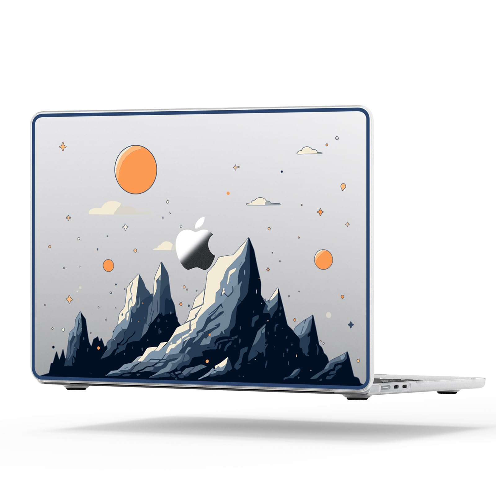 Imaginative Patterns Hard Shell Case Cover for MacBook Air M2 13 inch, Clear, Sunrise
