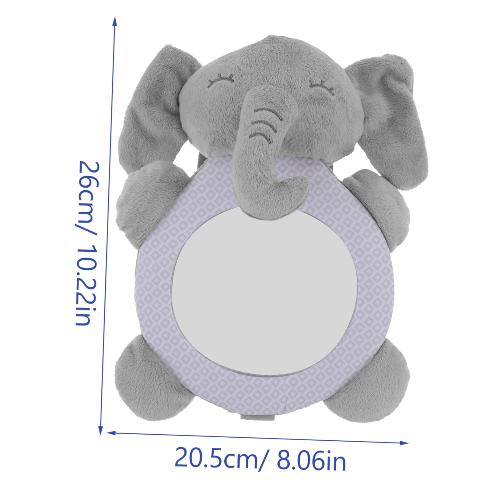 Hemoton Car Mirror Rear Facing Car Toys Rear Facing Toy Easy Install Random Color