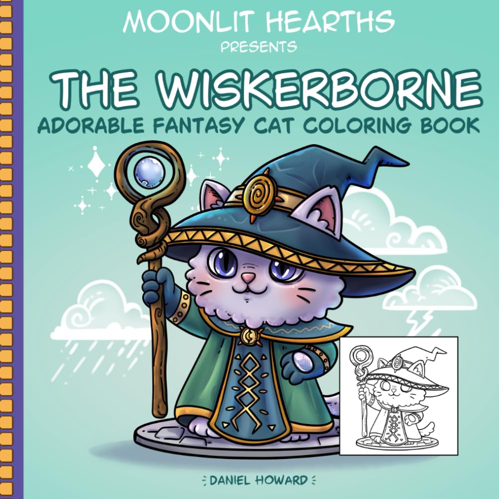 Whiskerborne: Chibi Medieval Fantasy Cats: Adorable Anime-Style Feline Adventures for Adults and Teens