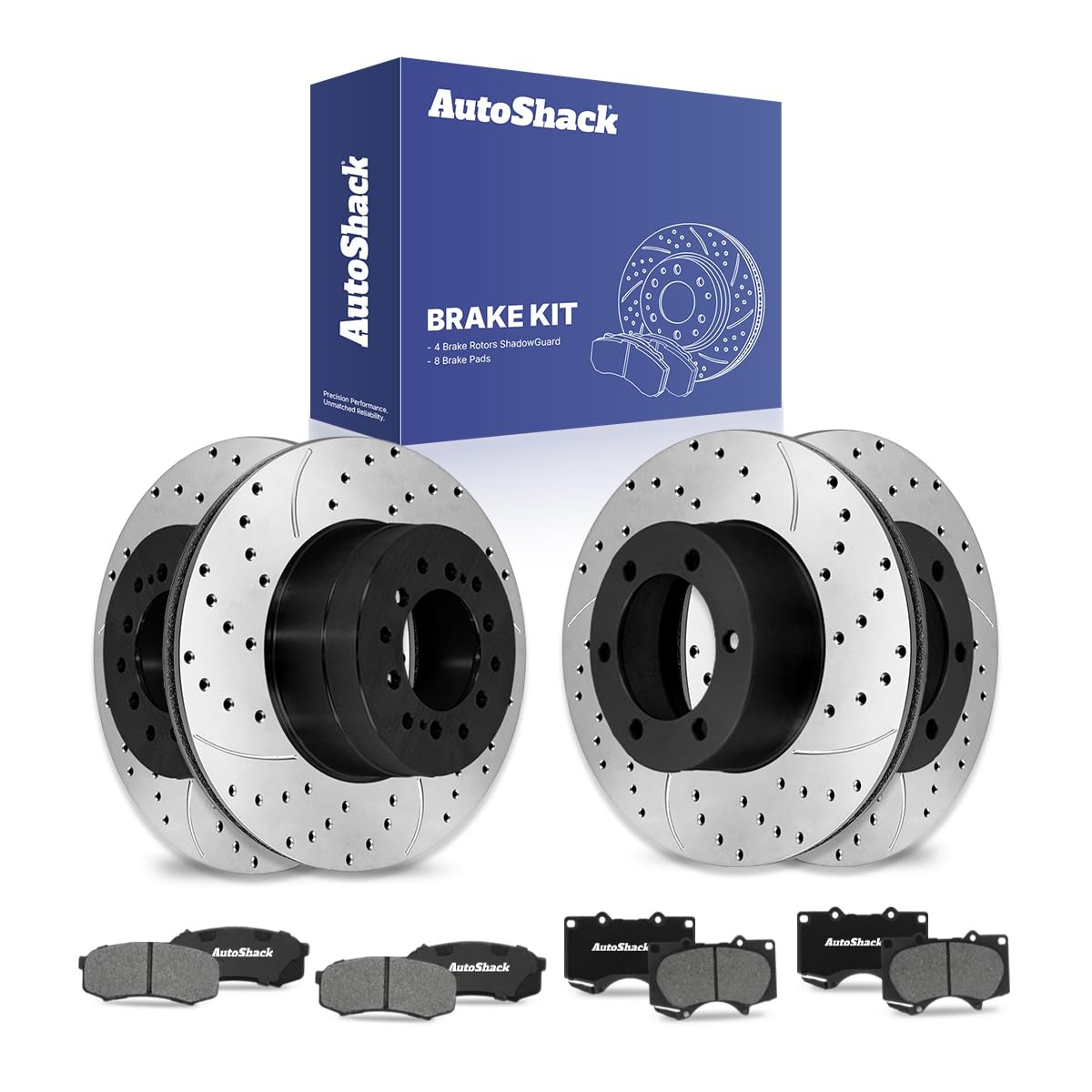 AutoShack 12-PC Brake Kit