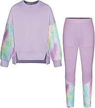 GRACE KARIN Girls' Outfits Set, 2-Piece Long-Sleeved Sweater Shirt + Skinny Trousers with Pockets for 5-12 Years