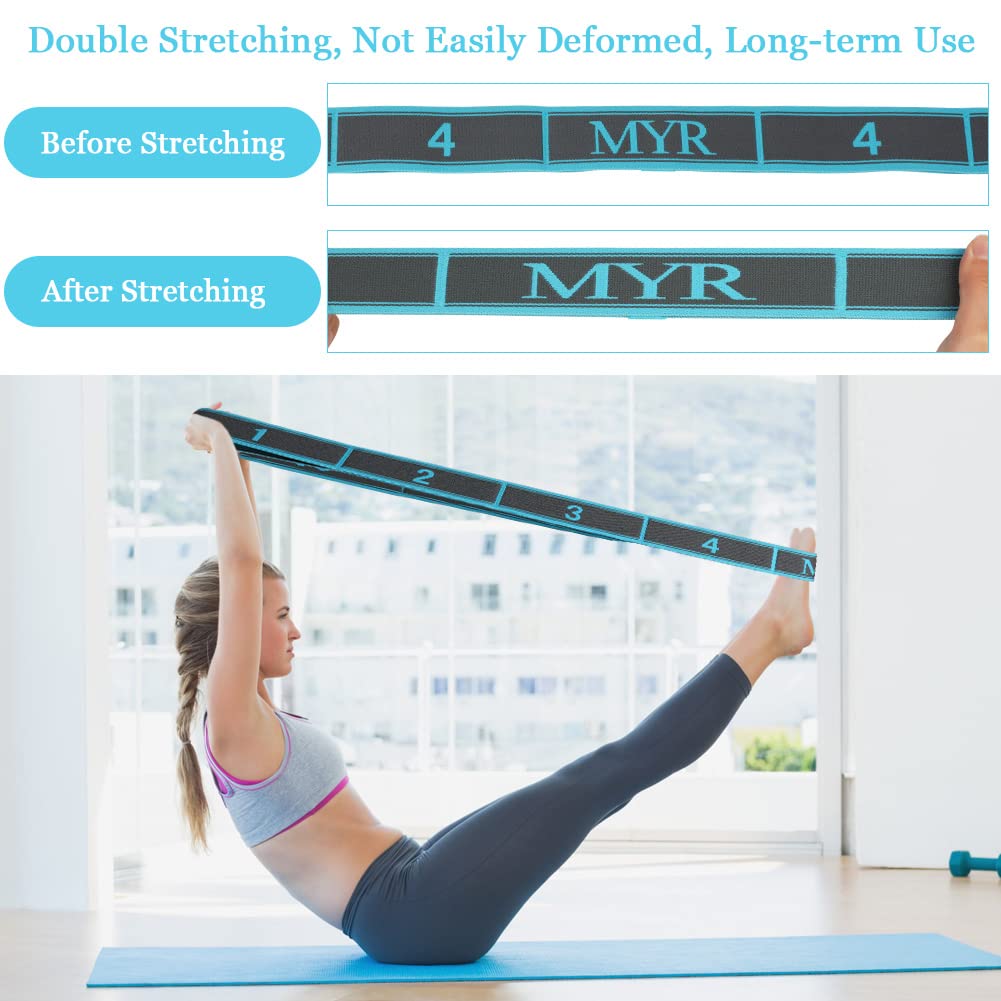 Flintronic Cinghia Yoga, Cintura di Allungamento Yoga, Fascia Elastica Yoga, Cinghie da Yoga, Yoga Stretching Belt, Cinghia per Pilates, Danza, Allenamento, Ginnastica