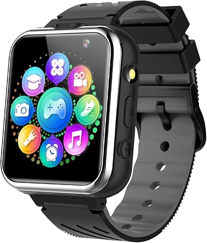 Reloj inteligente para niños y niñas de 3 a 12 años, relojes para niños pequeños con cámara doble, 26 videojuegos, reproductor de música, podómetro,