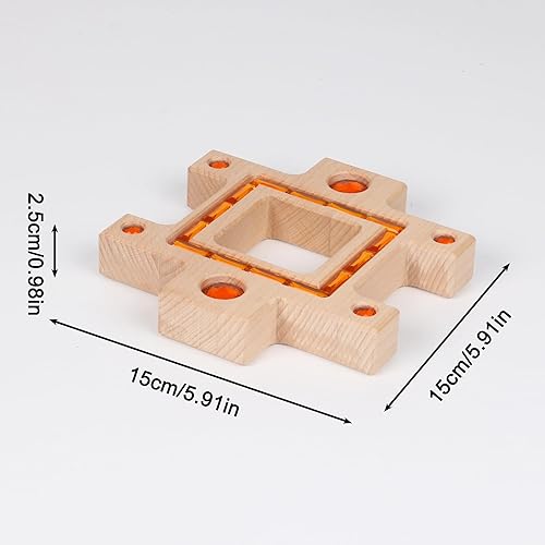 Miniatura 9 de 20 bloques de gemas de madera apilables, coloridos bloques acrílicos de ventanas, cubos de construcción acrílicos de cristal arcoíris, juguetes