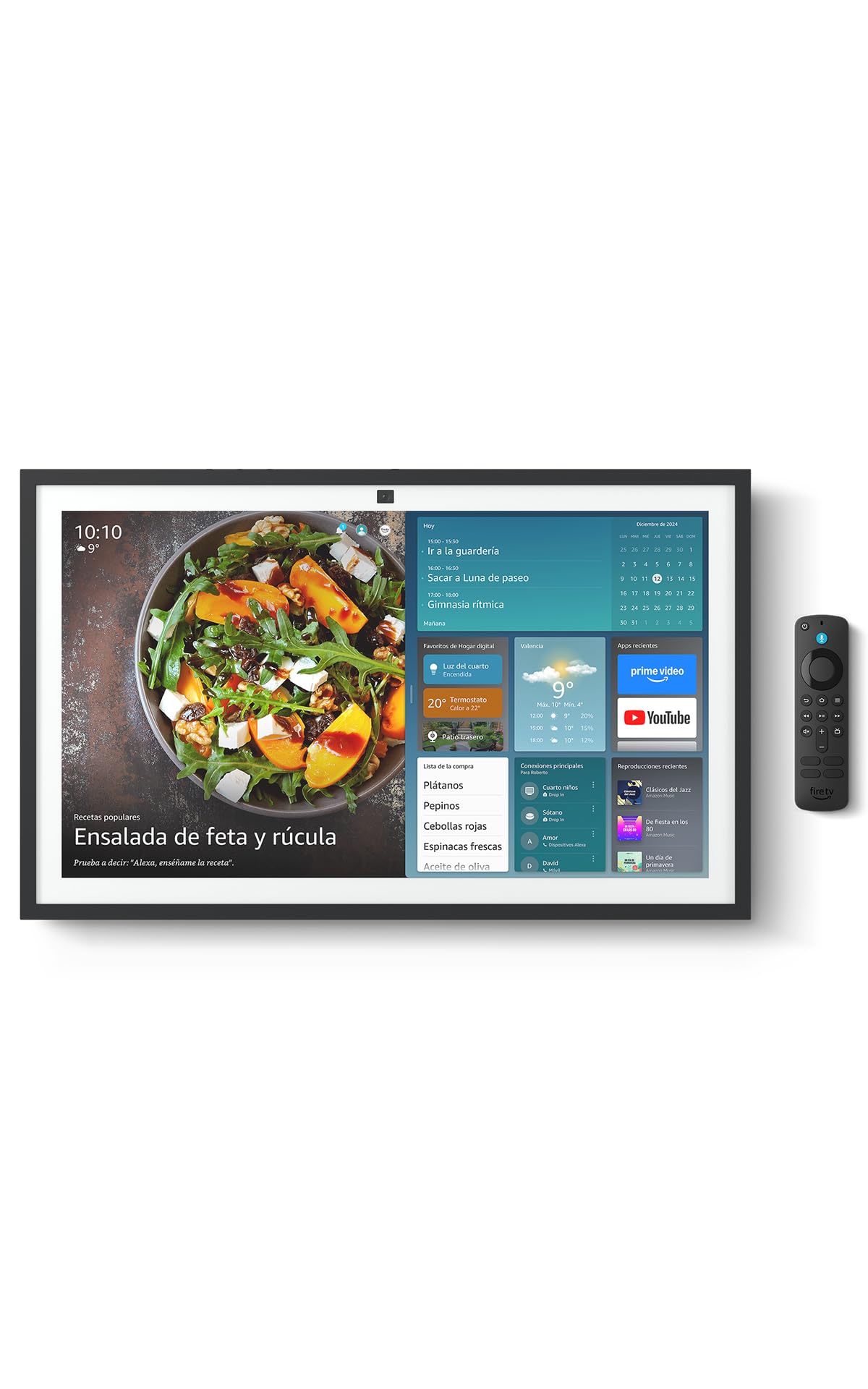 Amazon Echo Show 21 | Espectacular pantalla inteligente HD de 21" con Fire TV integrado, sonido rico y potente, reproducción en streaming HD inmersivo, con Acceso Anticipado a Alexa+