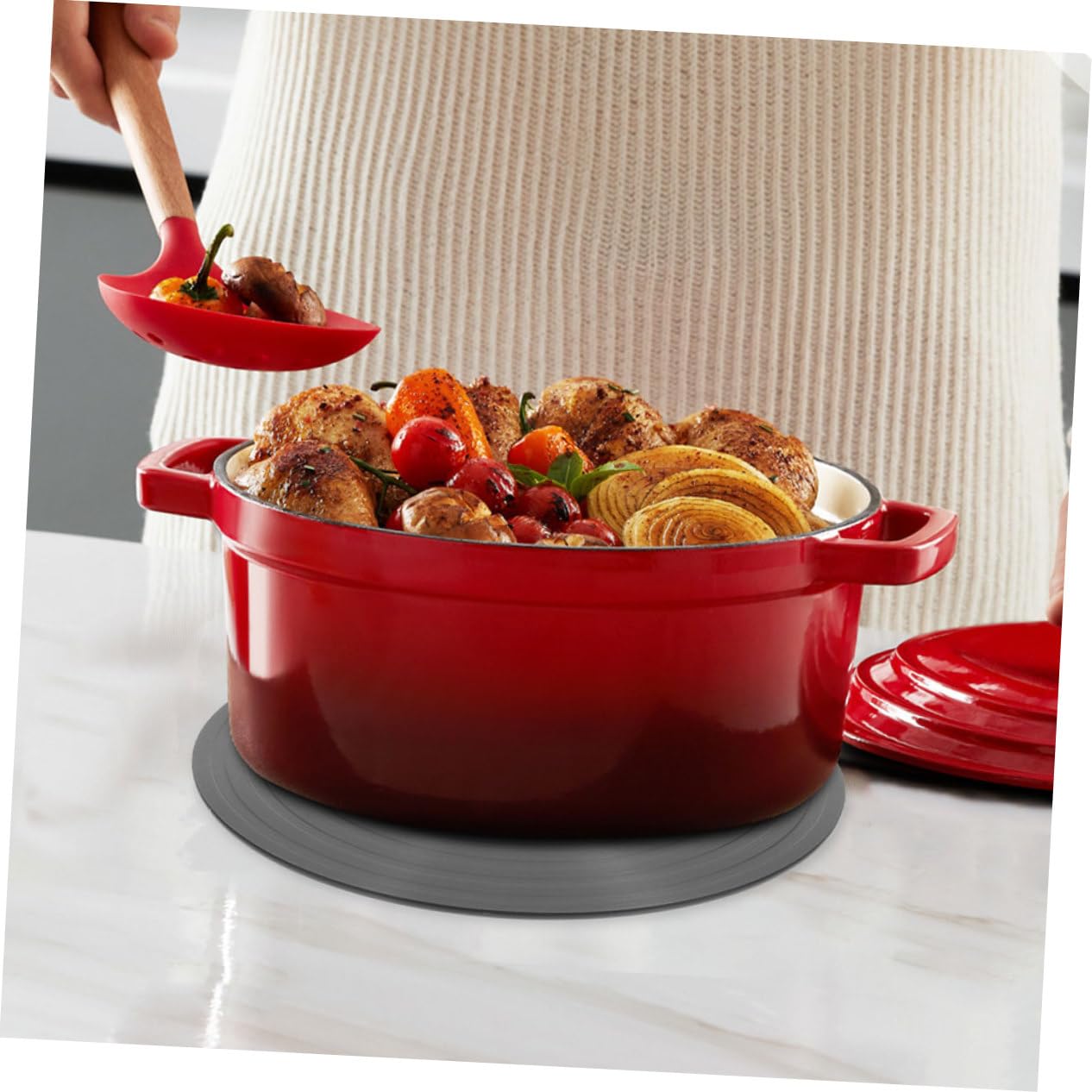 SHINEOFI Diffusore di Calore per Fornelli Gas Piastra Diffusore per Fornelli Gas Dispositivo di Scongelamento in Alluminio Piastra da Cucina