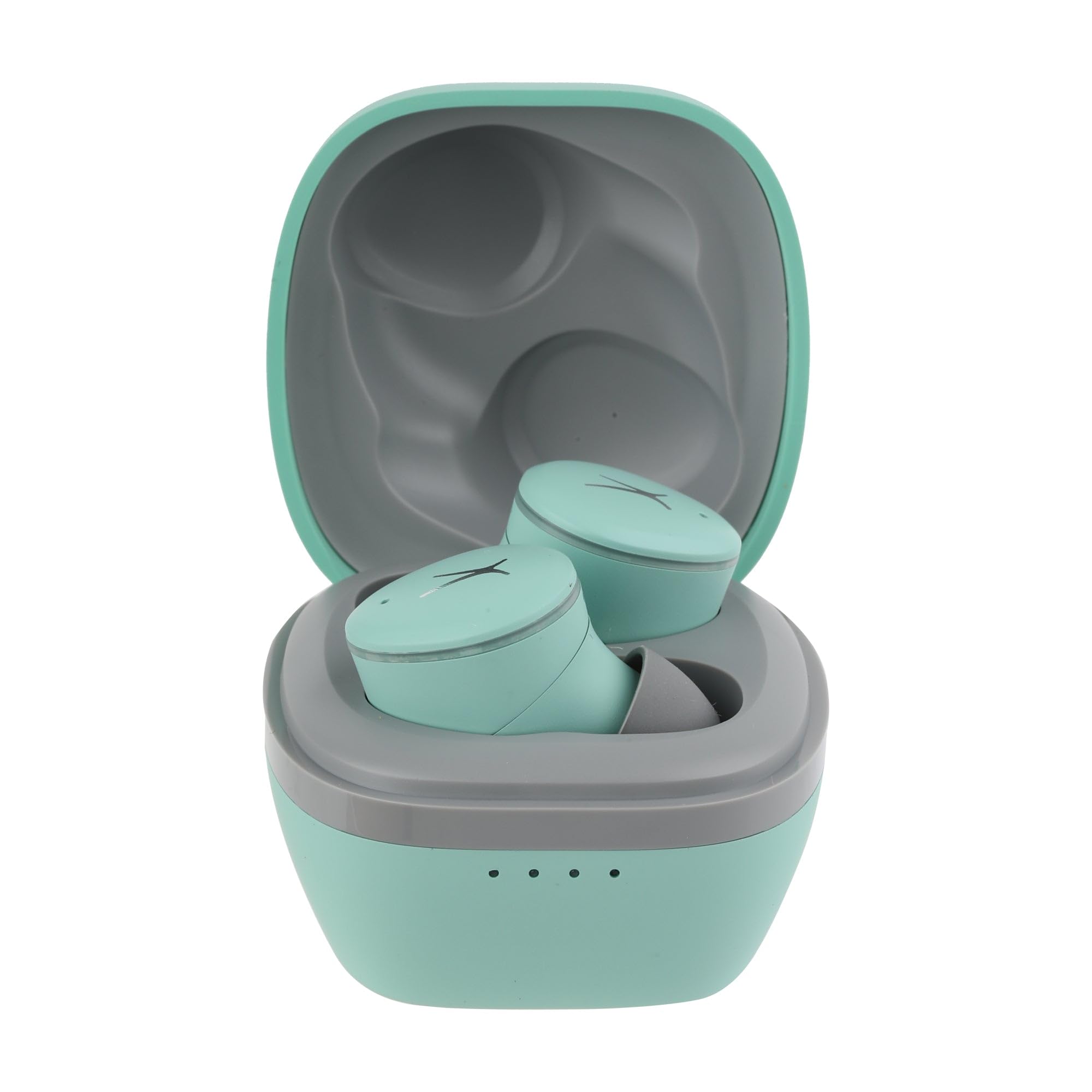 Altec Lansing - Nanobuds 3.0, Wireless Sport Earbuds with 6-Hour Battery, Waterproof IP44, Bluetooth with Charging Case, Noise Suppression Mic, Voice Assistant (Green)