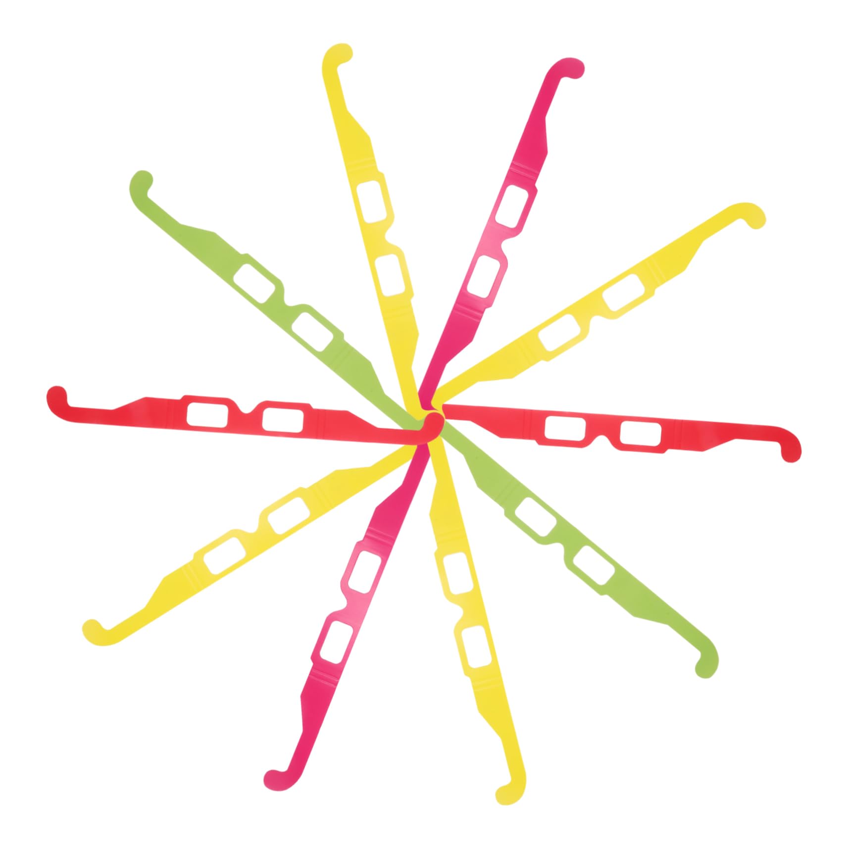 Toddmomy 20 Pcs Rainbow Hearts 3d Glasses Light Diffraction Glasses for Led Neon Lenses